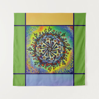 Mandala Design Set of Car Mats Tapestry