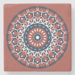 Mandala Design stone coaster