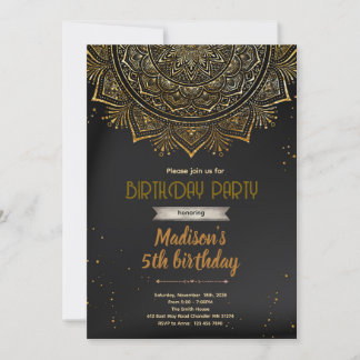 Mandala Diwali Party invitation