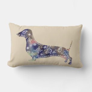 Mandala Dog Lumbar Cushion