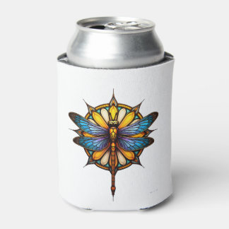 Mandala Dragonfly Luminous Sacred Geometry Spiritu Can Cooler