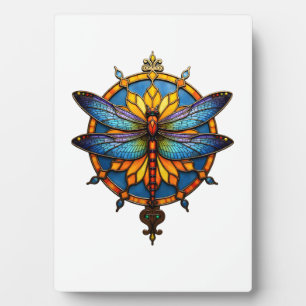 Mandala Dragonfly Luminous Sacred Geometry Spiritu Plaque