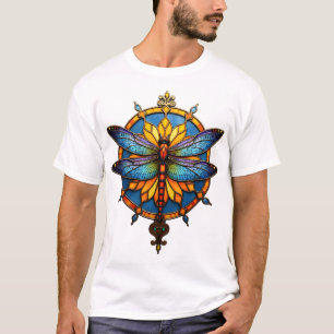 Mandala Dragonfly Luminous Sacred Geometry Spiritu T-Shirt