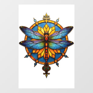 Mandala Dragonfly Luminous Sacred Geometry Spiritu Window Cling