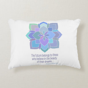 Mandala Eleanor Roosevelt Beauty Quote Decorative Cushion