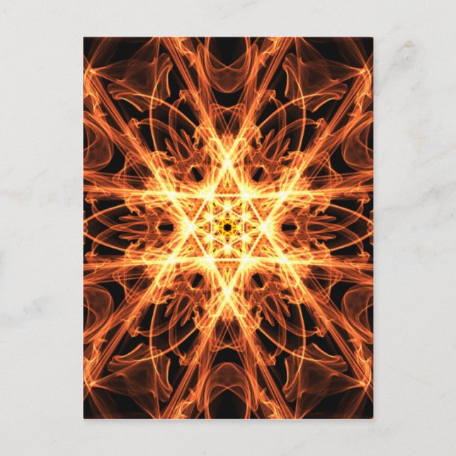 mandala estrela de davi.png postcard (Front)