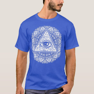 Mandala Eye Of Horus Lazy Halloween Costume Scary  T-Shirt