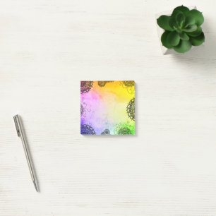 Mandala farbenfroh post-it notes