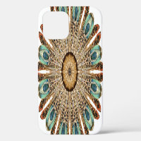 Mandala Feathers Watercolor: Natural Lace Design