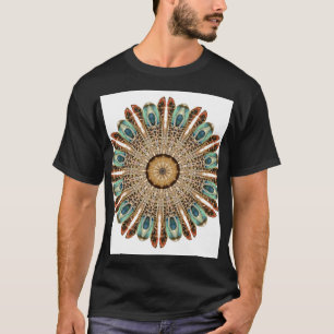 Mandala Feathers Watercolor: Natural Lace Design T-Shirt