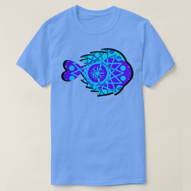 Mandala fish Classic TShirt (Design Front)