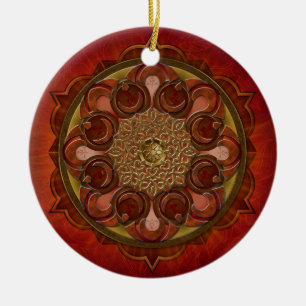 Mandala Flame Ornament