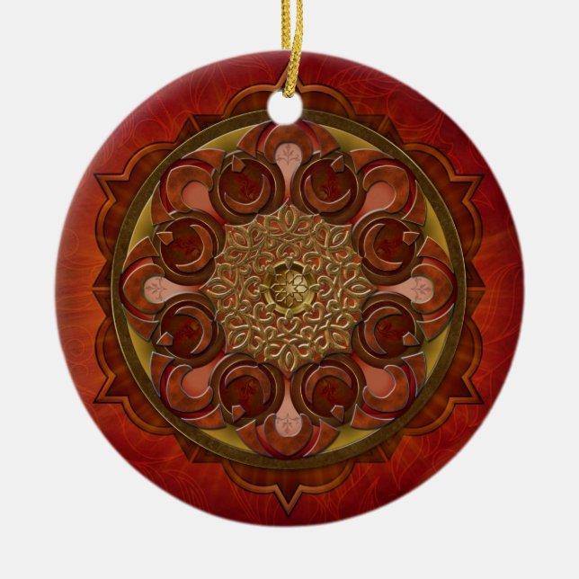 Mandala Flame Ornament (Front)