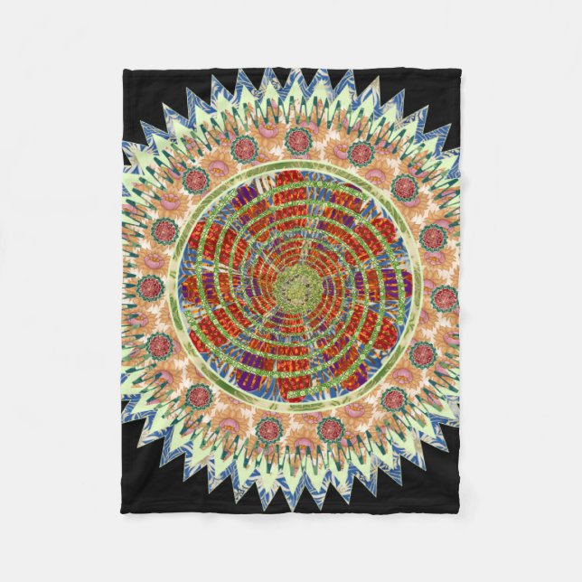  Mandala  Fleece Blanket (Front)