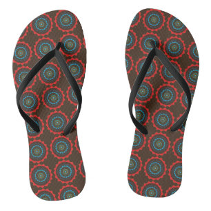 Mandala Flip Flops