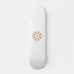 Mandala Flower Art Print   Boho Decor Skateboard
