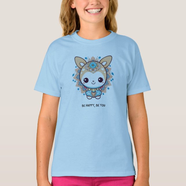 Mandala Flower Design T-Shirt (Front)