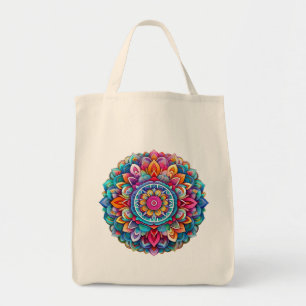 Mandala / Flower Design Tote Bag