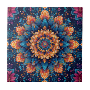 Mandala Flower Digital Art Style-23907. Tile