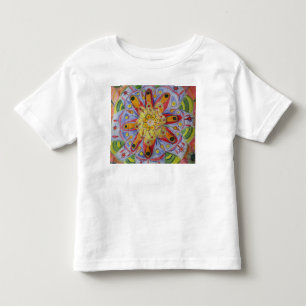 Mandala Flower Drawing Toddler Fine Jersey T-Shirt