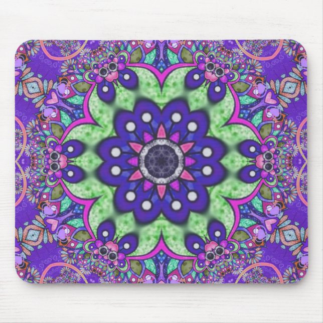  Mandala flower  Mouse Mat (Front)