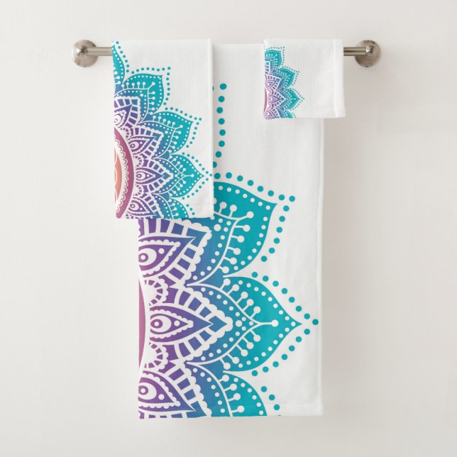 Mandala | Flower of life Bath Towel Set (Insitu)