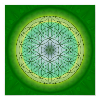 Mandala flower of life no. 3 designed by Tutti Poster