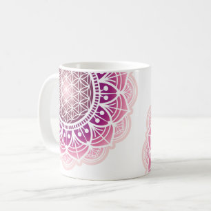 Mandala - Flower of life - rose Coffee Mug