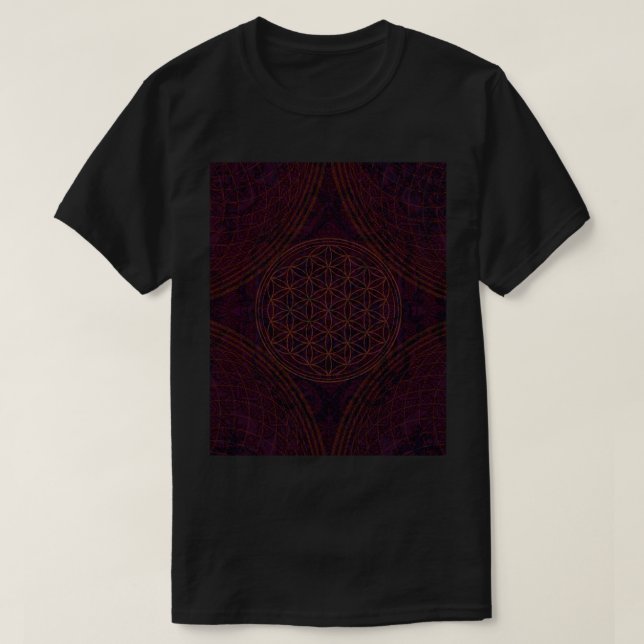 Mandala Flower Of Life Zen Yoga Meditation Mandala T-Shirt (Design Front)