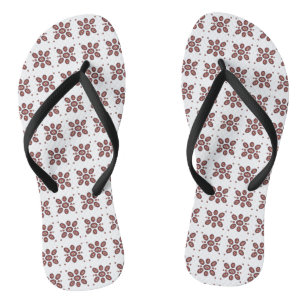 Mandala Flower Pattern Flip Flops