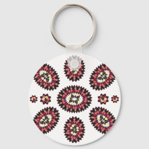 Mandala Flower Pattern Key Ring
