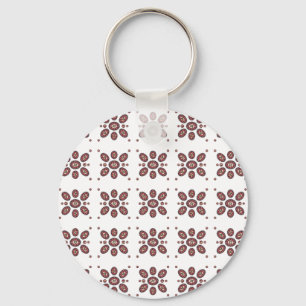 Mandala Flower Pattern Key Ring