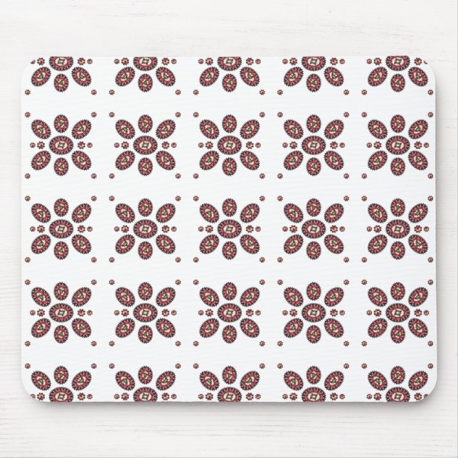 Mandala Flower Pattern Mouse Mat (Front)