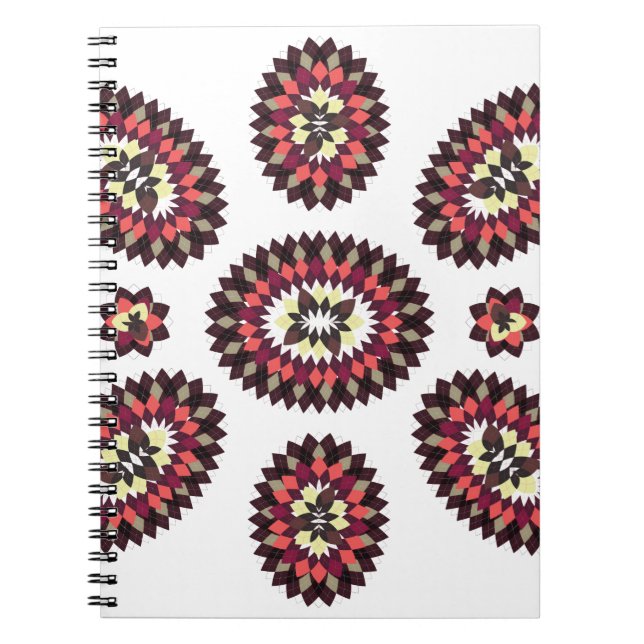 Mandala Flower Pattern Notebook (Front)
