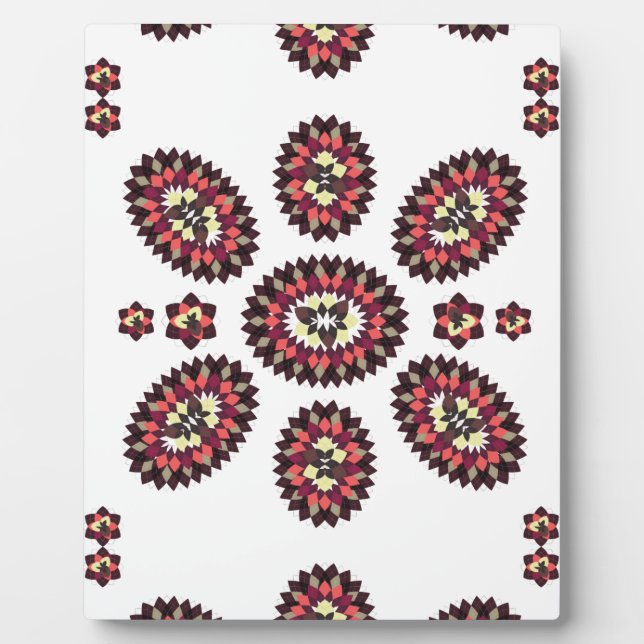 Mandala Flower Pattern Plaque (Front)