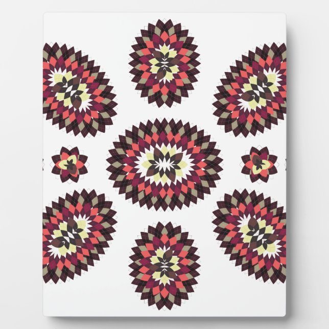 Mandala Flower Pattern Plaque (Front)