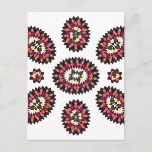 Mandala Flower Pattern Postcard