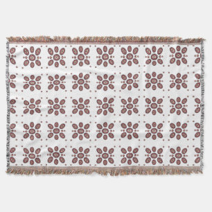 Mandala Flower Pattern Throw Blanket