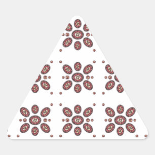 Mandala Flower Pattern Triangle Sticker