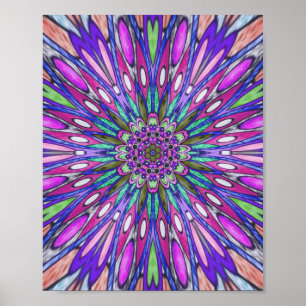 Mandala flower  poster