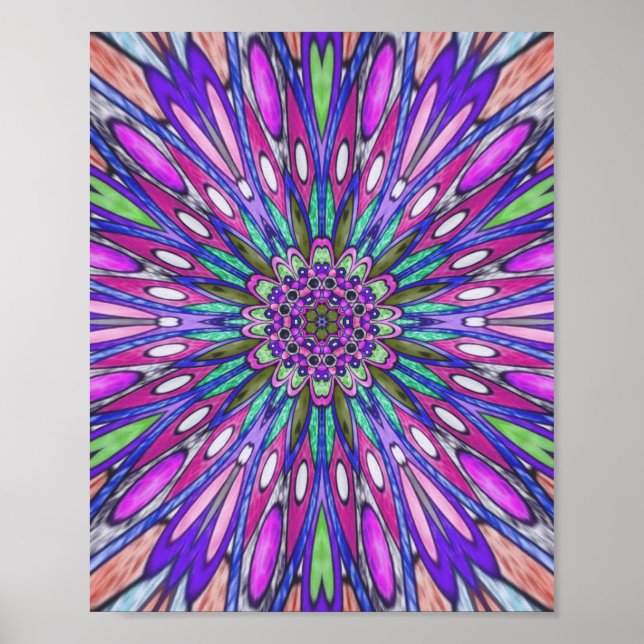 Mandala flower  poster (Front)
