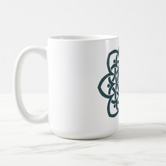 Mandala Flowers Coffee Mug (Left)