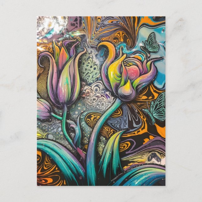 Mandala Flowers Postcard (Front)