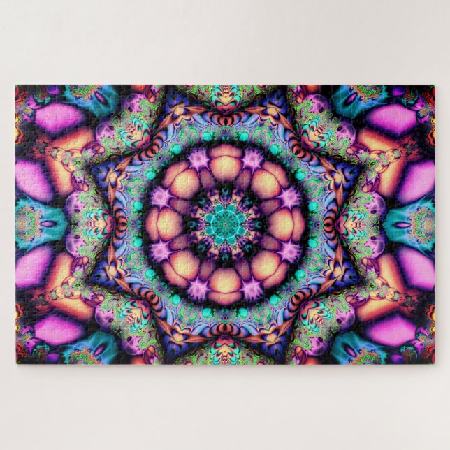 mandala flowers puzzle (Horizontal)
