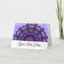 Mandala Folded Greeting Card