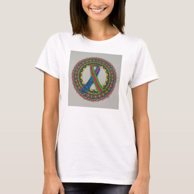 Mandala for Metastatic Breast Cancer T-Shirt (Front)