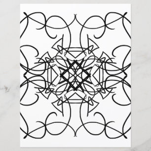 Mandala Fractal Colouring Page