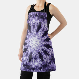 Mandala Fractal Psychedelic Retro Trippy Hippie Apron
