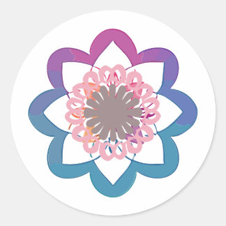mandala Gamut paint  Classic Round Sticker