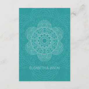 Mandala Garden Chic Wedding RSVP Cards